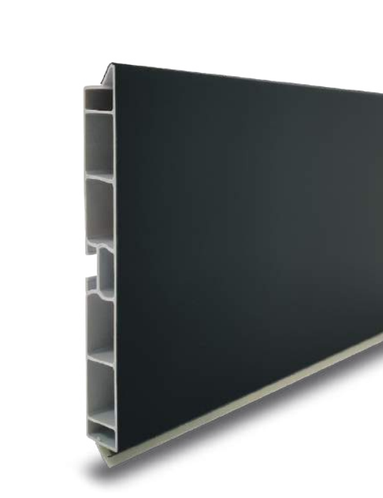 100mm PVC Kick plate Matt Black- 3m length