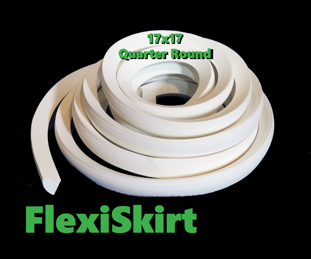 FlexiSkirt 17x17 EQ400 Quarter Round Flexible Skirting - 4.8m roll