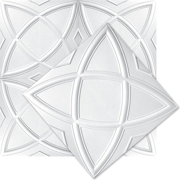 2000 Natural Polystyrene Ceiling Tiles 50x50cm - 8 per pack