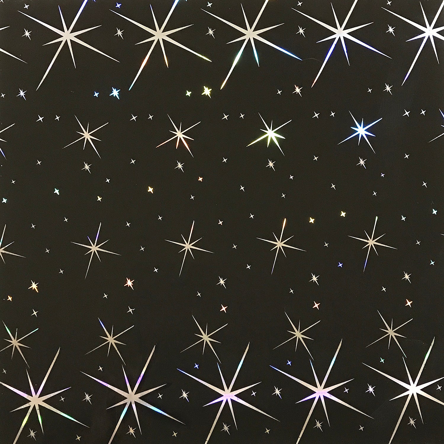 25M18 Black with stars hot stamped PVC Ceiling (Factory Order) - Per Panel