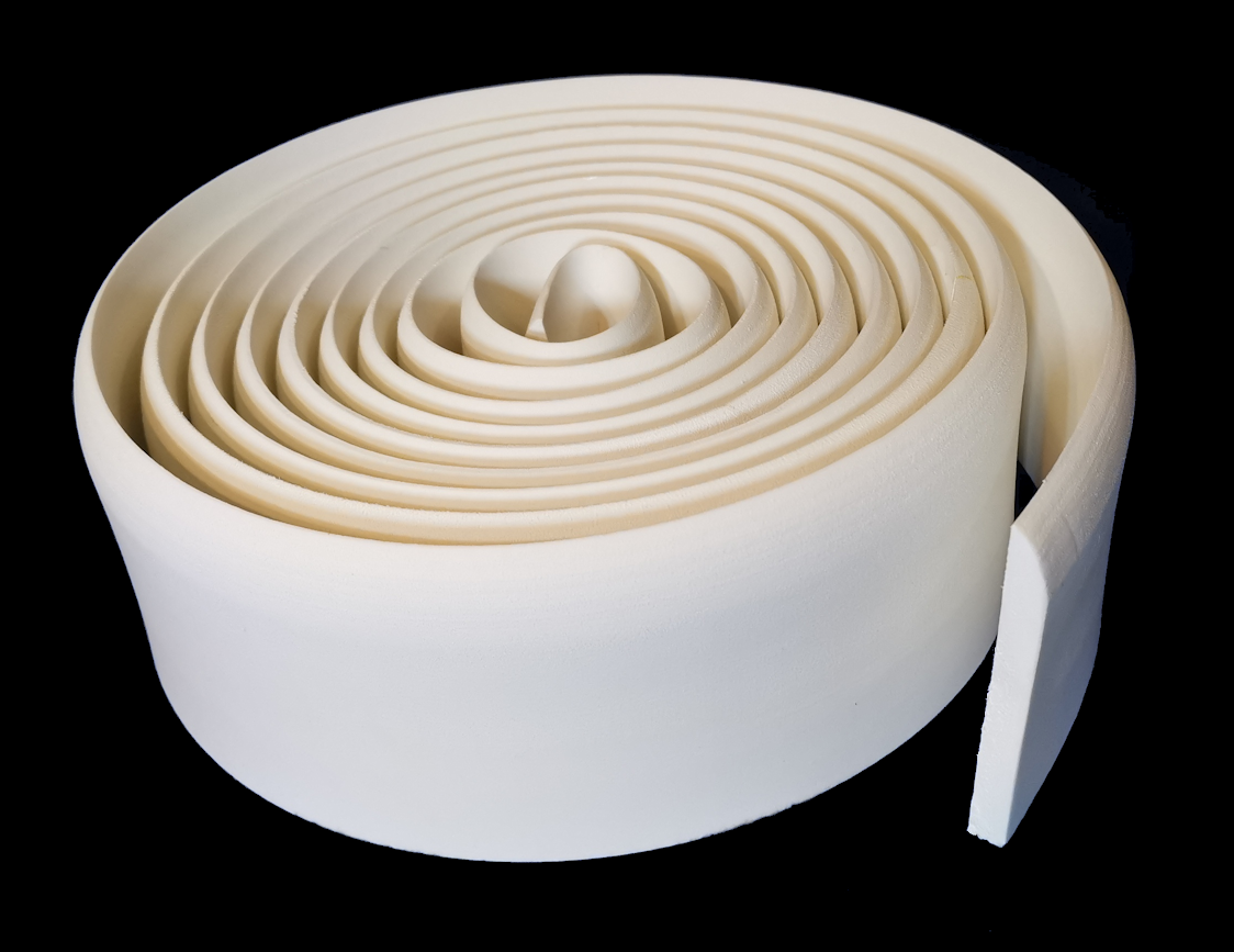 FlexiSkirt 95mm x 10mm Bullnose EQ400 Flexible Skirting - 4.8m rolls