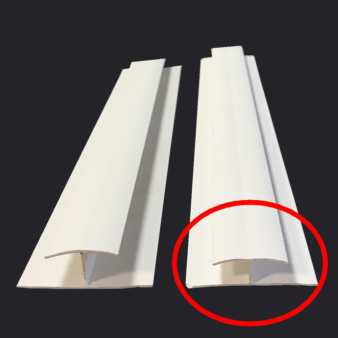 H-L PVC Jointing strip Small H-L2 (8mm) 4m length