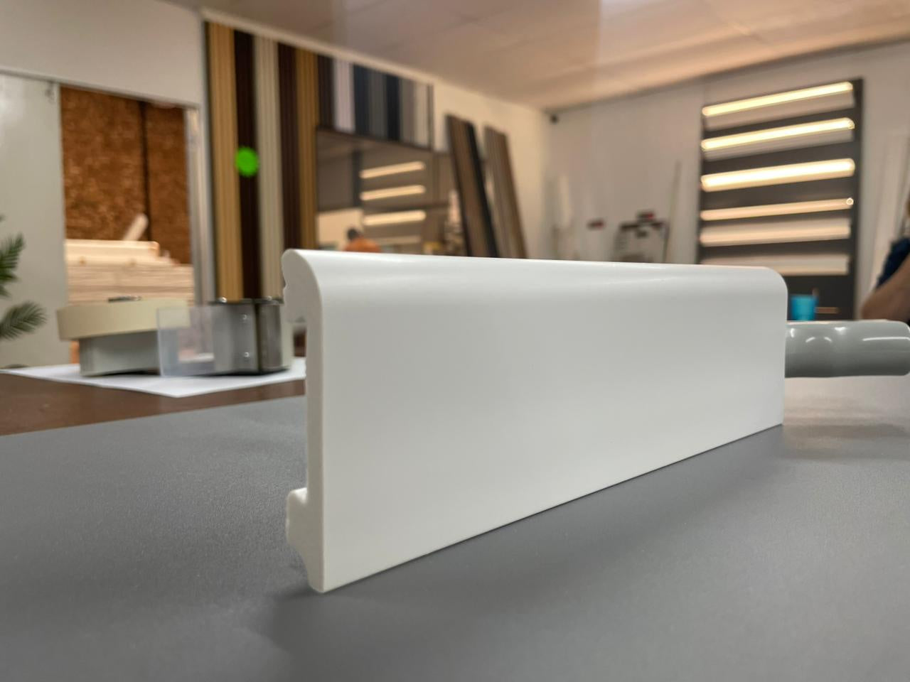 Gemini 90 x 15mm Polymer Skirting Bullnose - 2.7m length