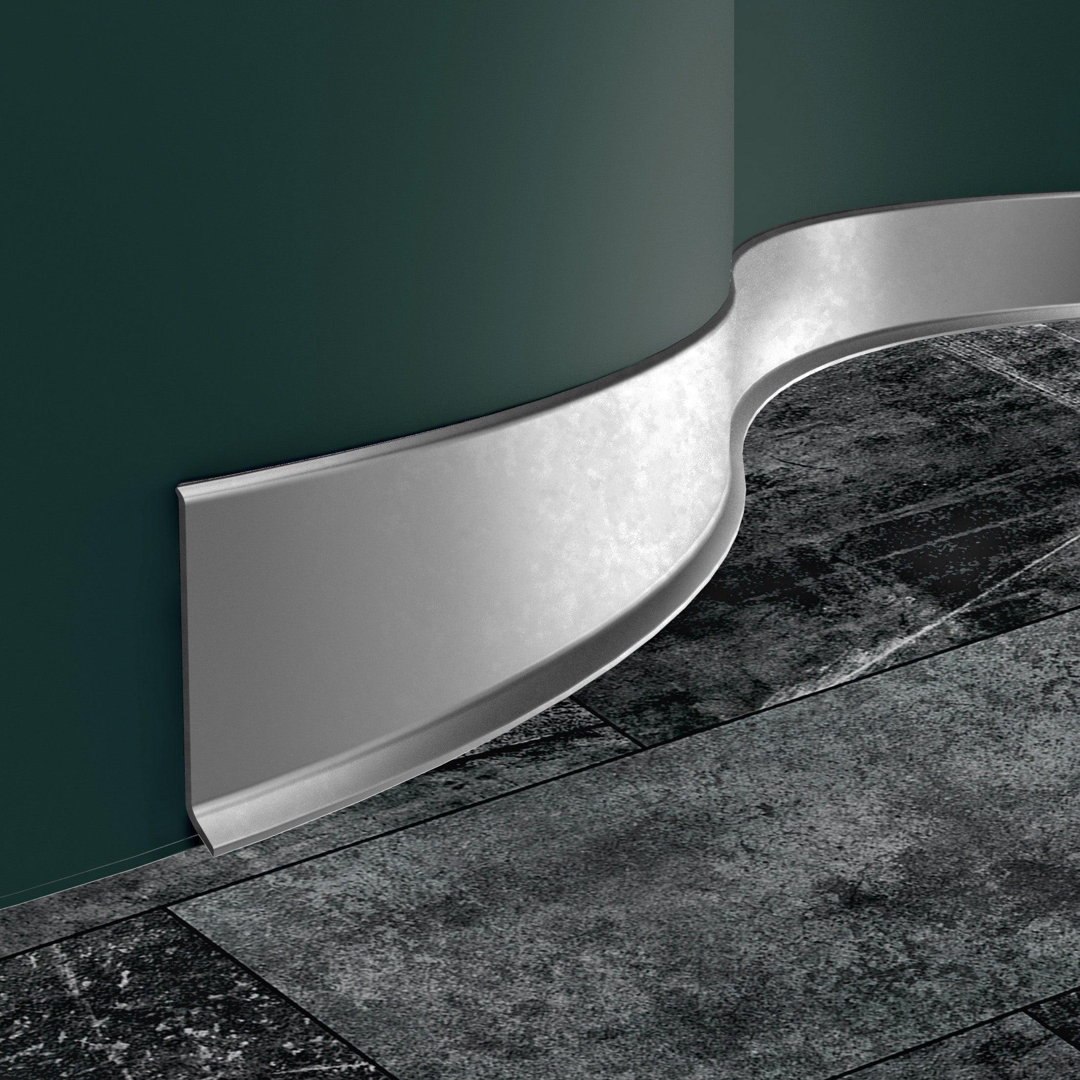 Dura bend flexible pvc skirting