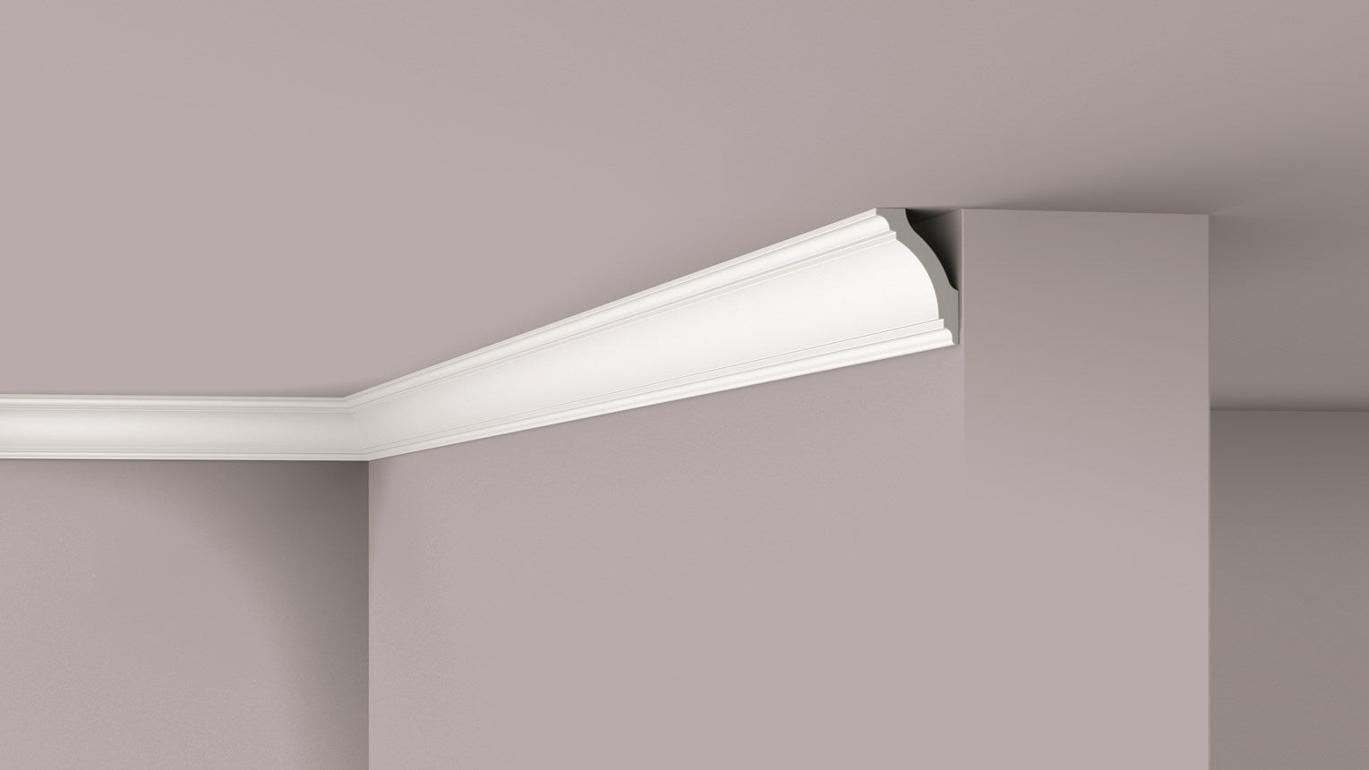 NMC GK 75mm x 50mm Extruded Cornice - Per 2m length