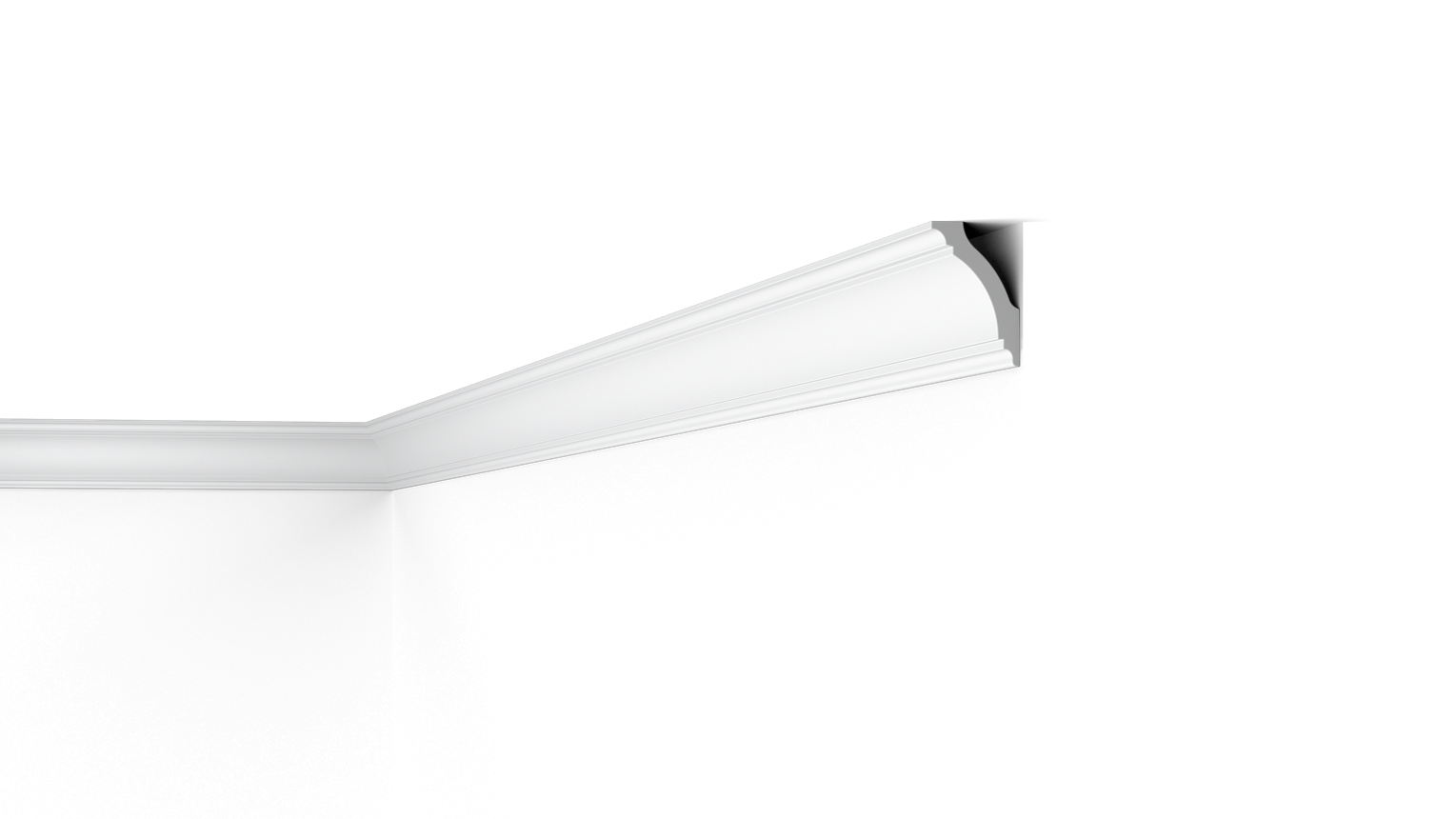 NMC GK 75mm x 50mm Extruded Cornice - Per 2m length