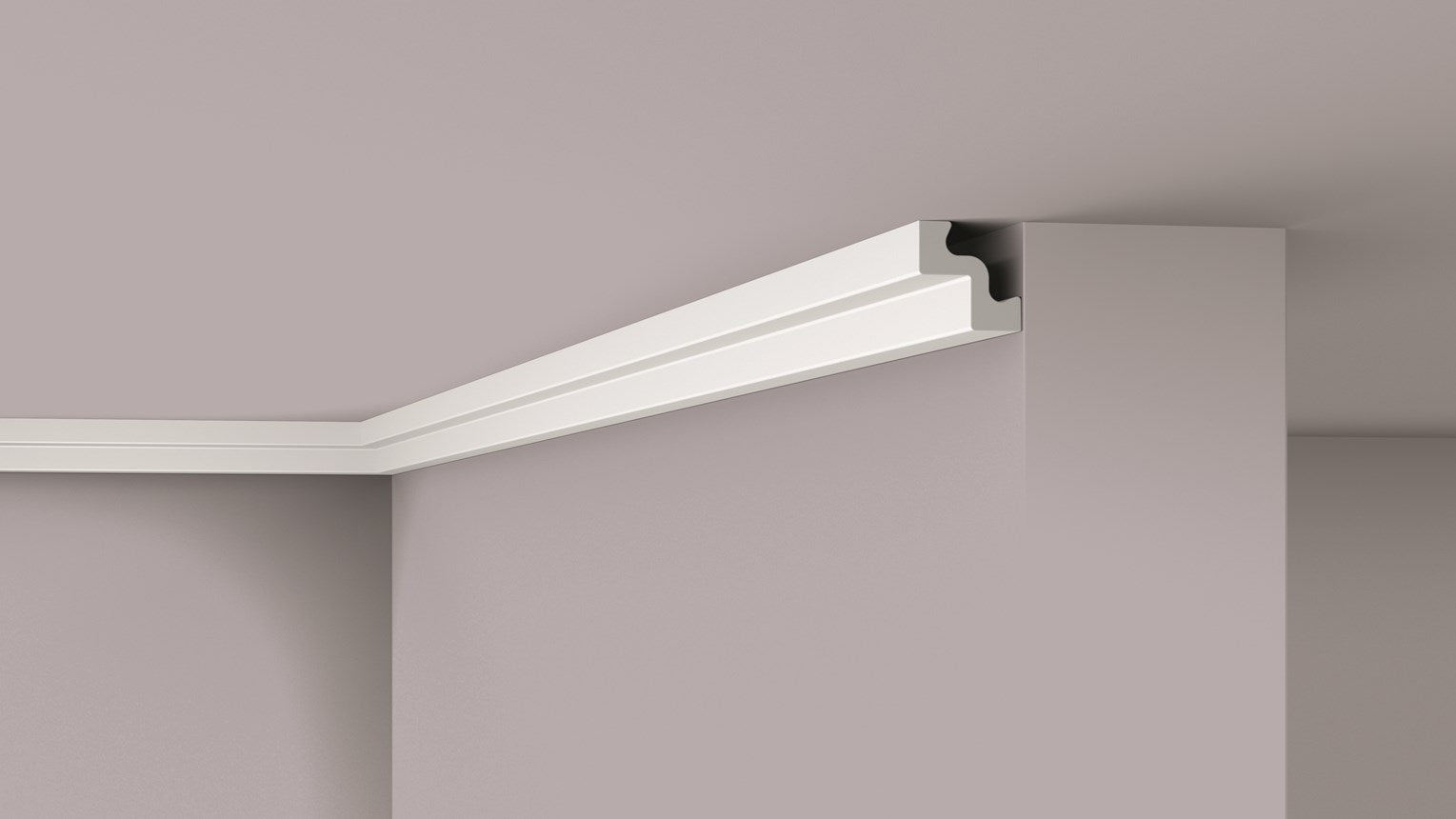 NMC ST2 50mm x 50mm Extruded Cornice - Per 2m length
