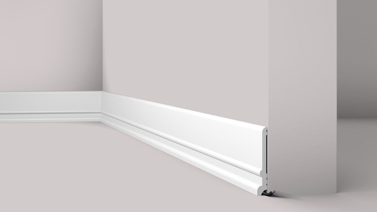 FD21 Wallstyl 130x18x2000 Skirting board HDPS - 2m length