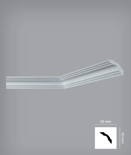 Bovelacci A2 Cornice (I750) 70mm (50mm x 50mm) -per 2 m length