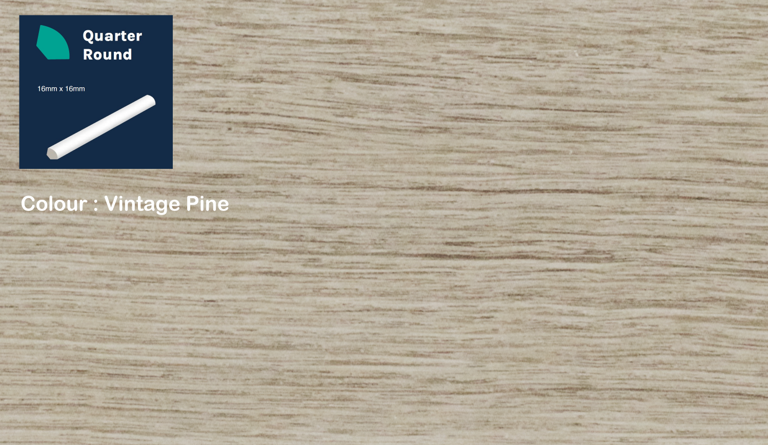 #colour_vintage pine Polymer quarter round