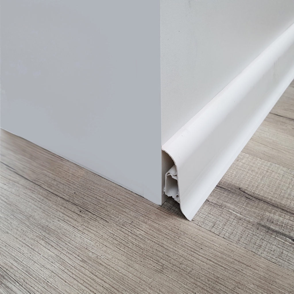 PVC KMS Skirting Econo 60mm x 23 mm x 2.5m (per length)