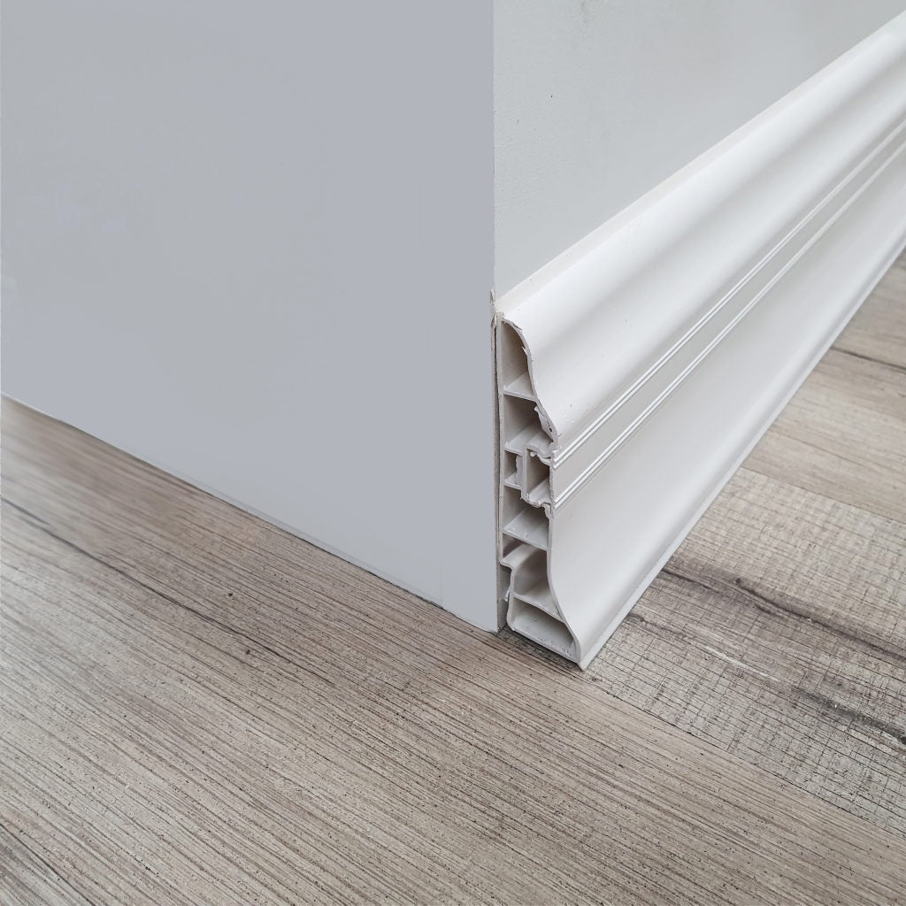 PVC KMS Skirting 62mm x 24 mm x 2.5m (per length)
