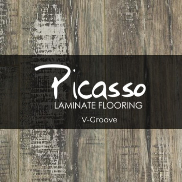 Picasso V-Groove AC4 Laminate Flooring - Priced and Sold per Box