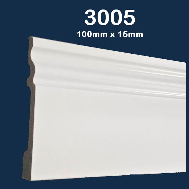 3005WN Skirting (100mm x 15mm x 2.7m) Per 2.7m length