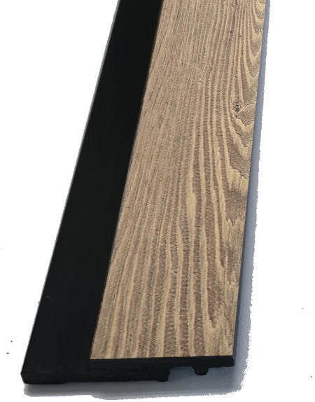Slim line Economy slatted polymer wall paneling and cladding