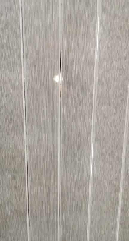 Silver Line Pvc 25CL13 Pin Stripe grooved Silver Line PVC Ceiling (Factory Order) - Pe
