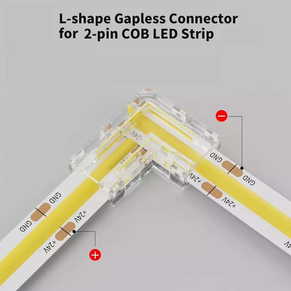 10mm Connectors for COB LED strip lights
