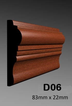 D06 Dado Rail 83mm x 22mm Supawood - 2.75m length