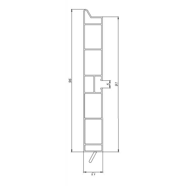 100mm PVC Kick plate Brushed aluminium look- 3m length