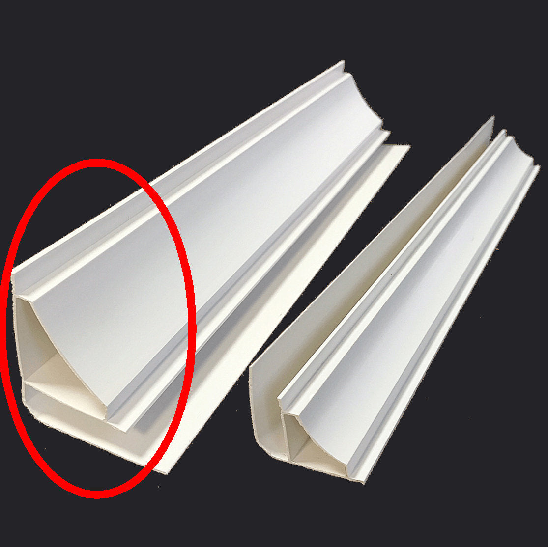 F2-L PVC Large Edge Cornice 53mm (4m length)