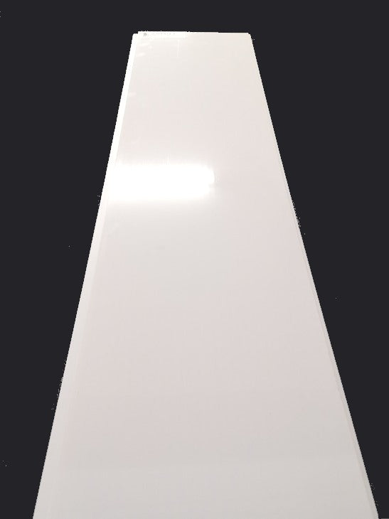 Glossy White Plain (25B01) PVC Ceiling Board - Per Board