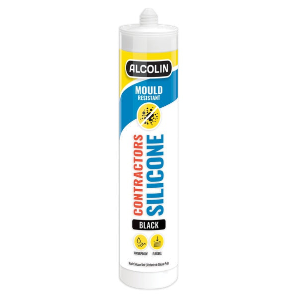 Black Alcolin Contractors Silicone - 260ml