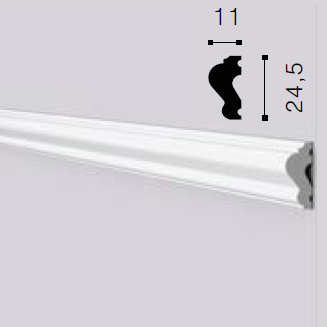 WL12 Dado Rail (25mm x 11mm x 2m) Per 2m length