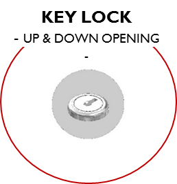 Trapdoor 600x600 Up and Down Opening Key lock (CTD-602)