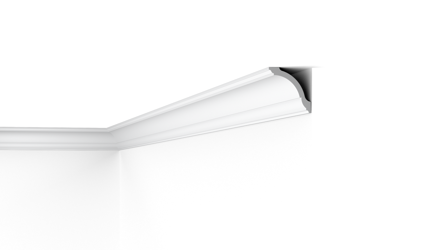 NMC GO 80mm x 80mm Extruded Cornice - Per 2m length