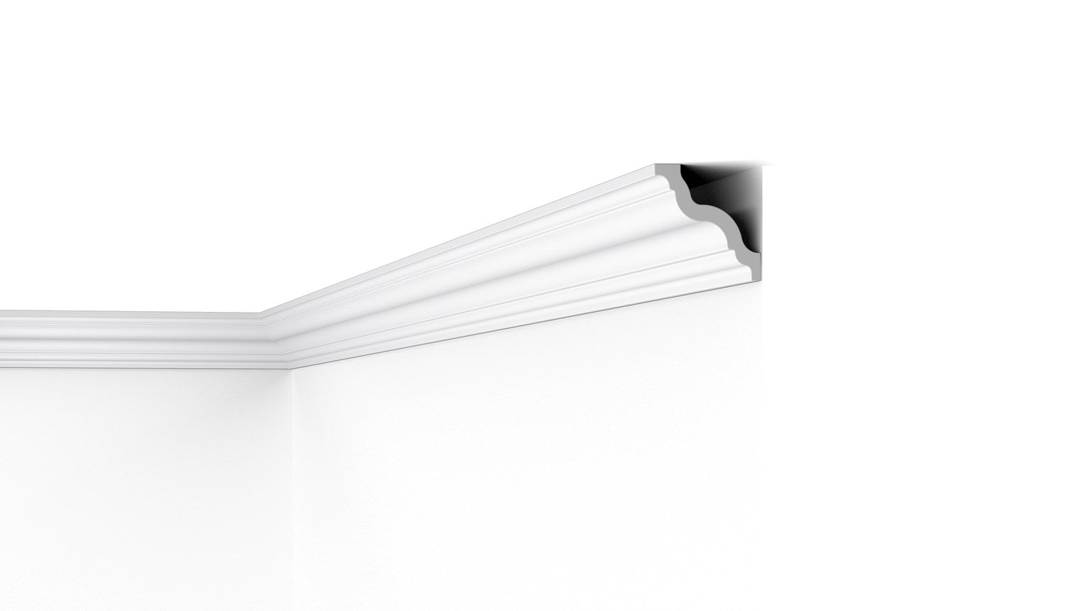 NMC GR 85mm x 80mm Extruded Cornice - Per 2m length