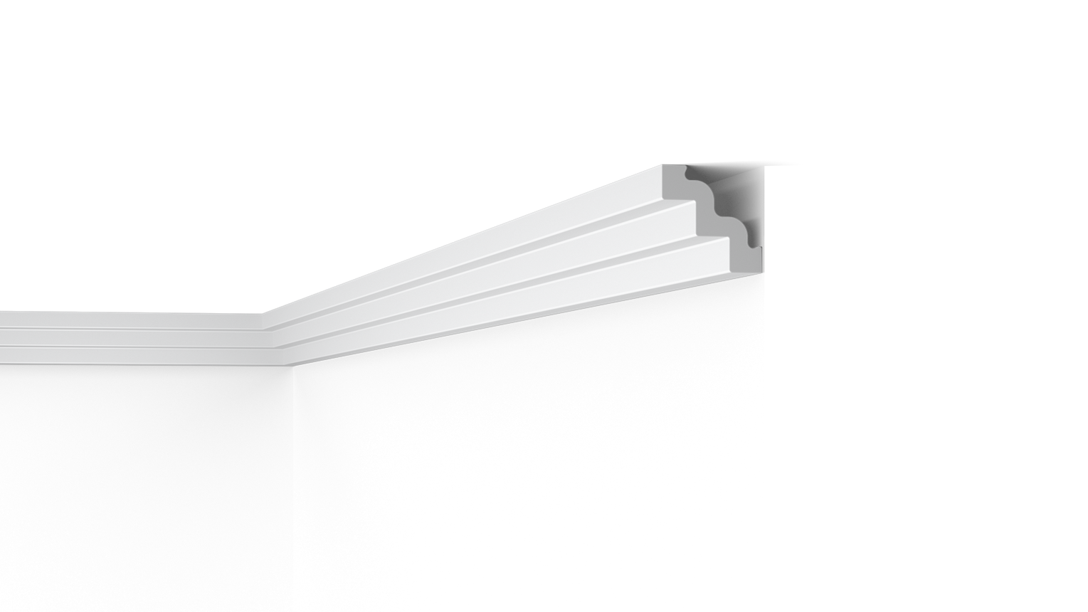 NMC ST3 75mm x 75mm Extruded Cornice - Per 2m length