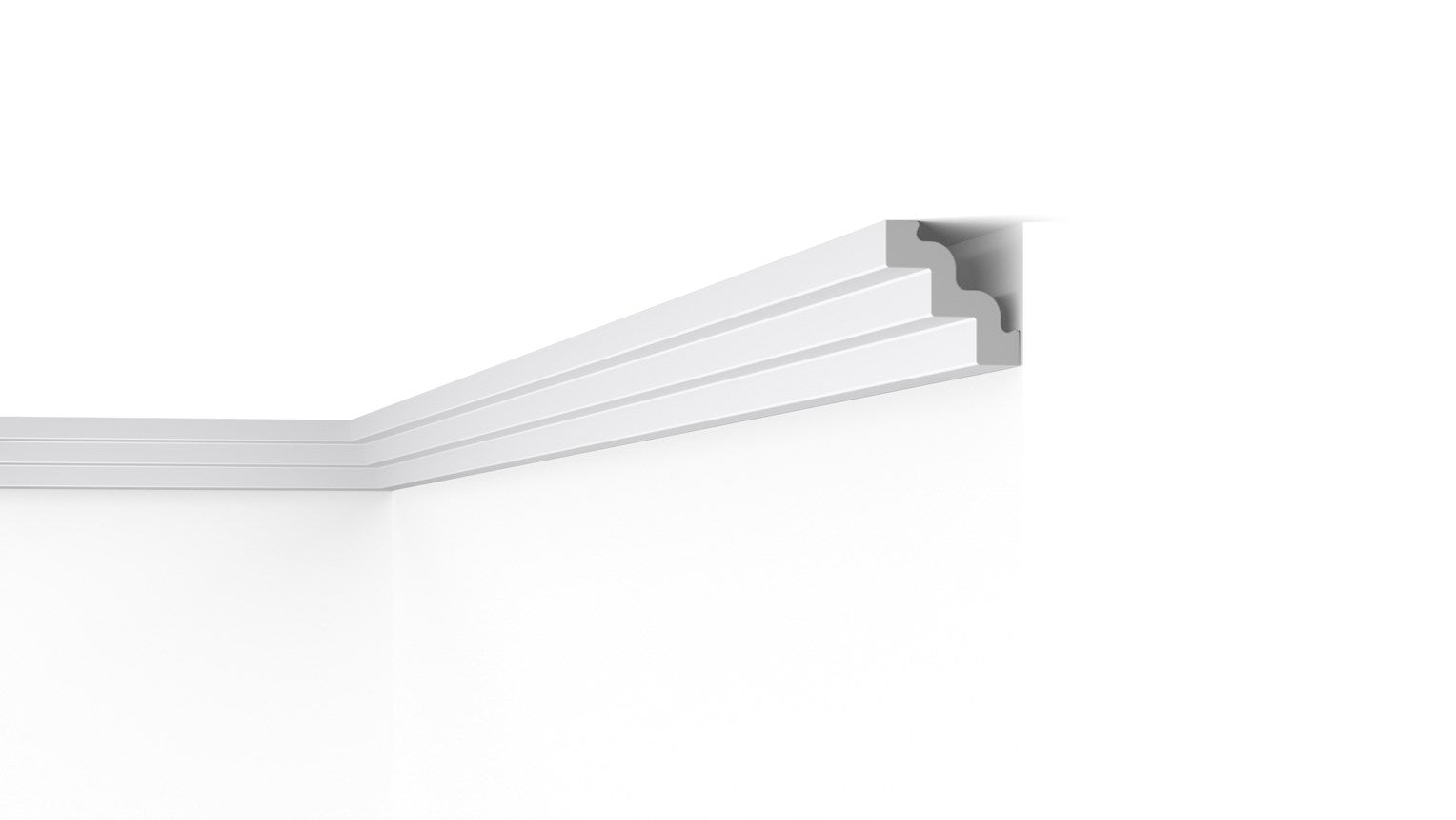NMC ST3 75mm x 75mm Extruded Cornice - Per 2m length