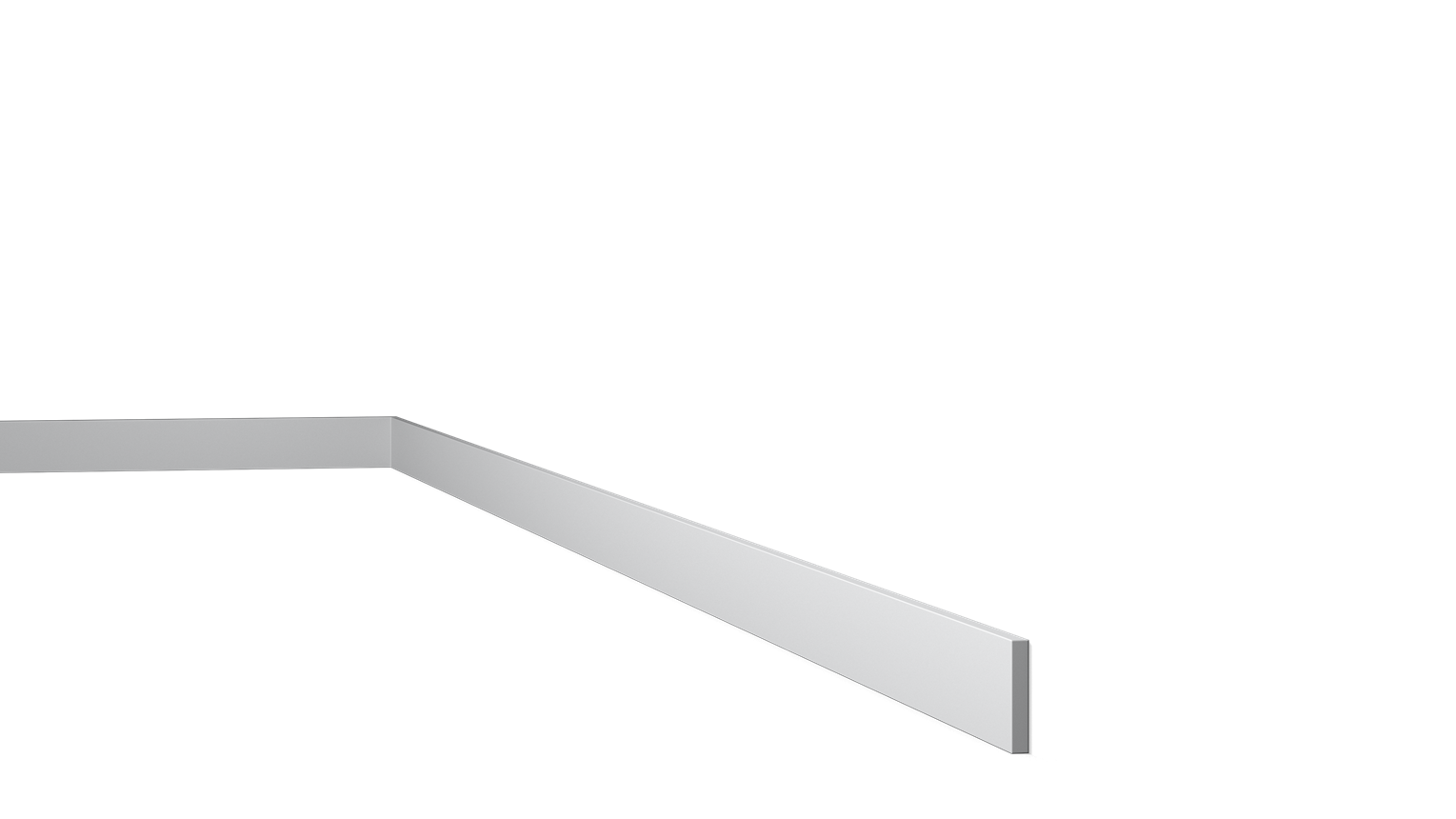 FL10 50 x 8mm HDPS Skirting board - 2m length