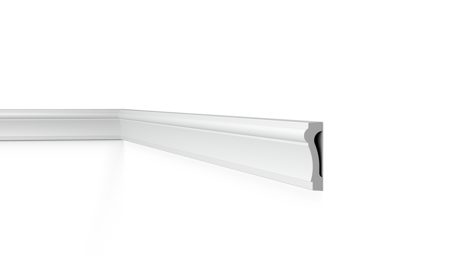 WL6 WALLSTYL Dado Rail (75mm x 22mm x 2m) Per 2m length
