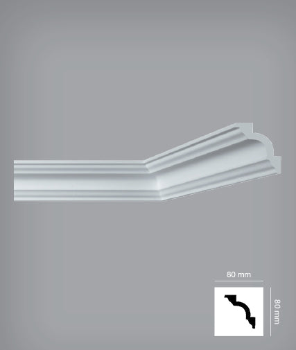 Bovelacci A1 Cornice (I780) 113mm (80mm x 80mm) (per 2 m length)