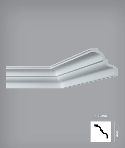 Bovelacci AT Cornice (I777) 138mm (105mm x 90mm) - per 2 m length