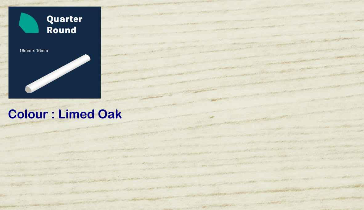 #colour_limed oak Polymer quarter round