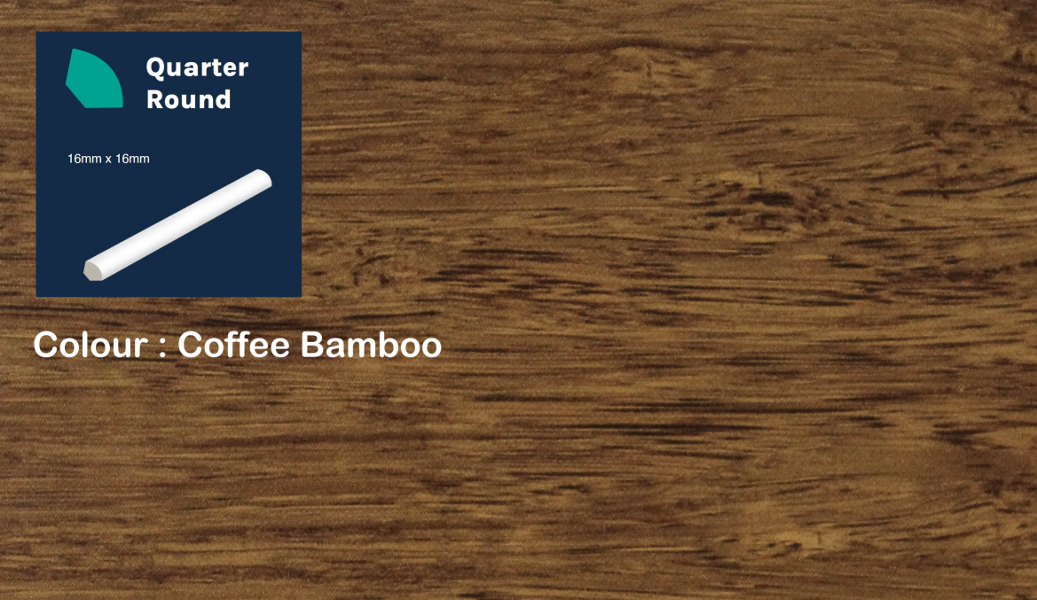 #colour_coffee bamboo Polymer quarter round