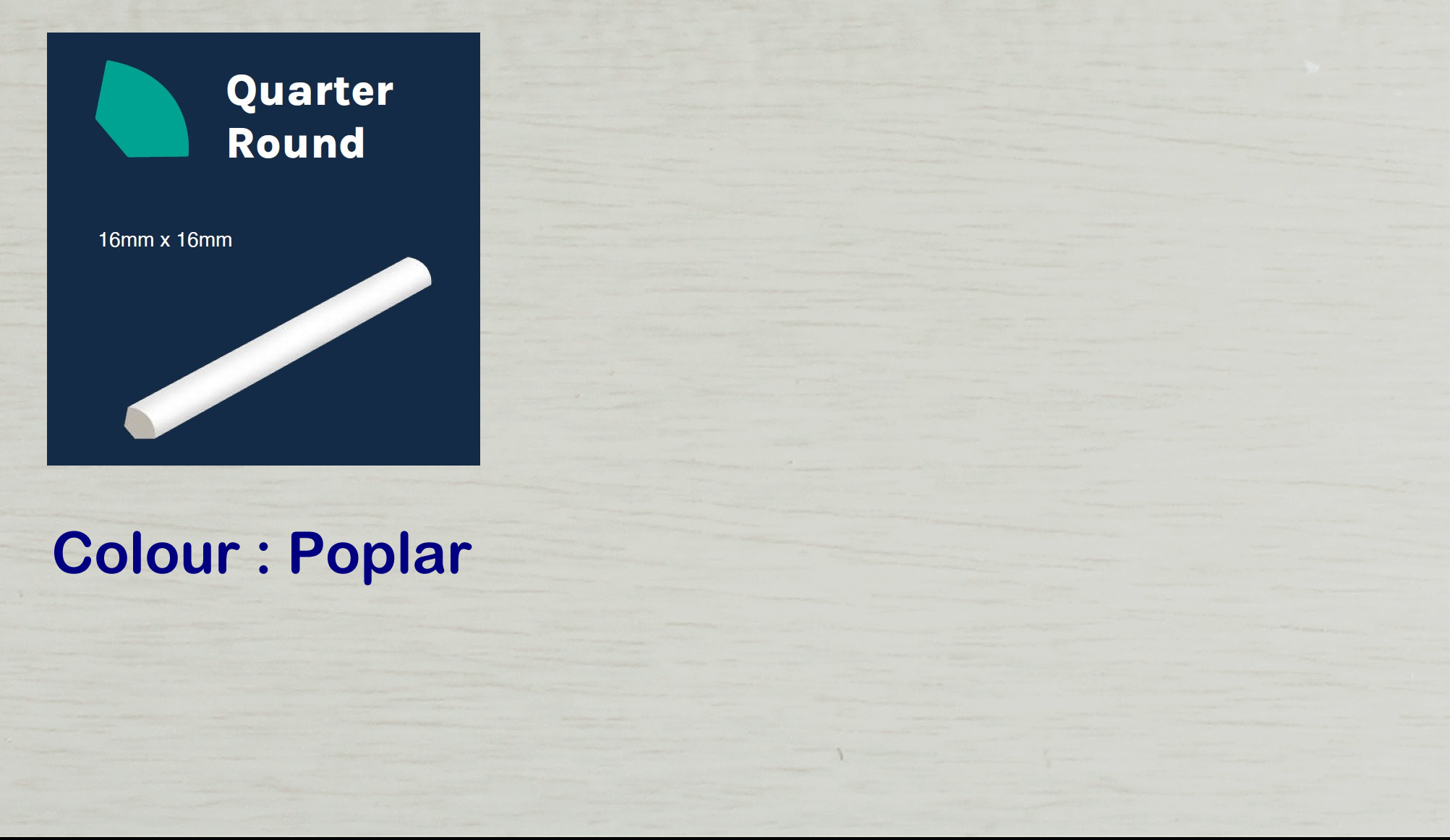 #colour_poplar Polymer quarter round