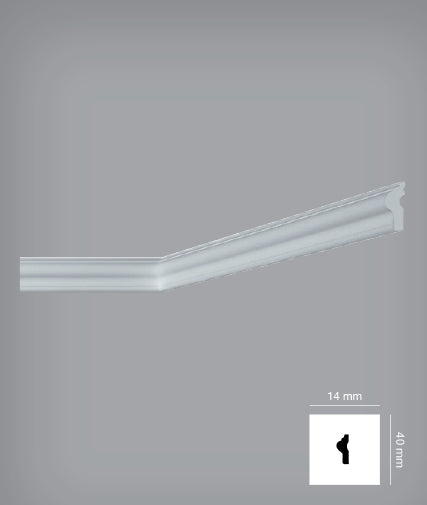 Bovelacci O (I709) 14mm x 40mm Cornice (per 2 m length)