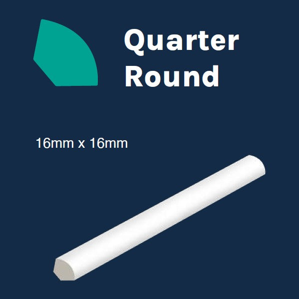 S-QR Quarter Round (16 x 16 mm x 2.7m ) Per 2.7m length