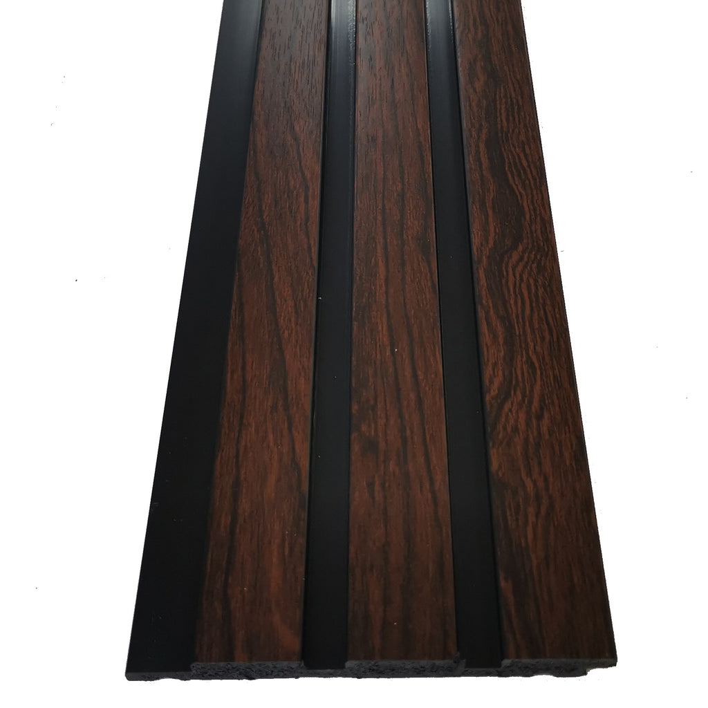 Slim line Economy slatted polymer wall paneling and cladding