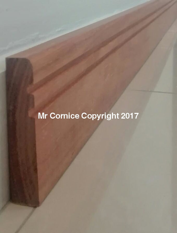 Sm01 - Per 2.7 Meter Length 90 Mm / 18 Meranti Wood Skirting